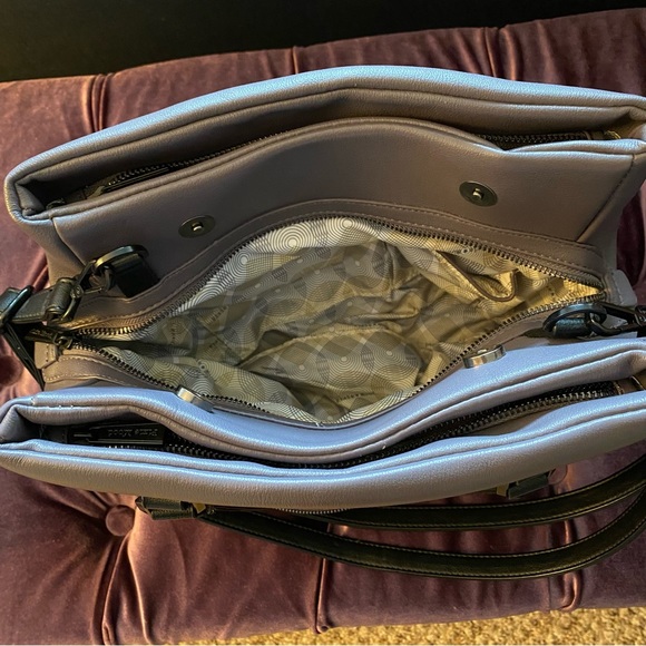 Pixie Mood. Shoulder bag. Mauve with black accents. - Picture 8 of 9